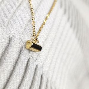 5 for $25! Stella Valle D Initial Gold Tone Necklace